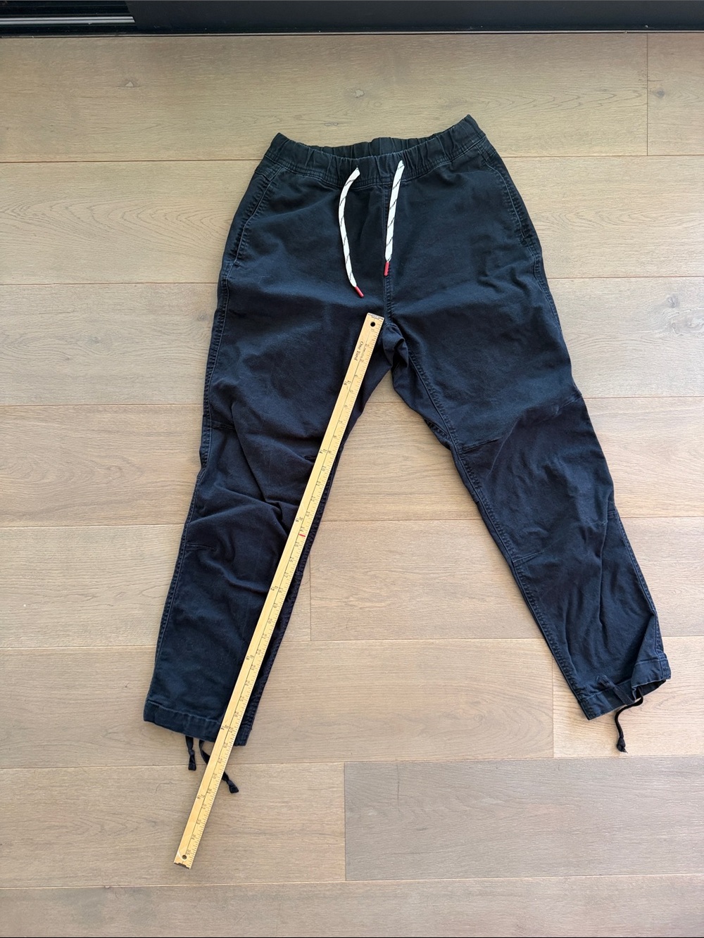 Topo Designs Dirt Pants Black stretch with White Drawcord medium